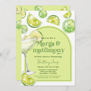 Invitation Marges & Mariage Fête des mariées Super verte