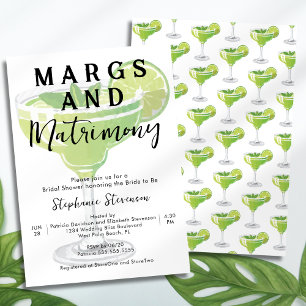 Invitation Marges & Mariage Grande Margarita Fête des mariées