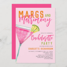 Marges & Mariage rose Margarita Bachelorette Bash
