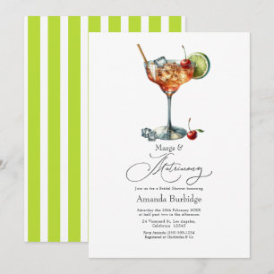 Invitation Margs Acides au Citron & Shower de Mariage