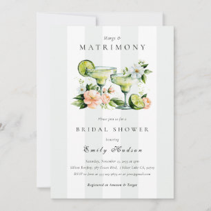 Invitation Margs & Matrimony Floral Bridal Shower