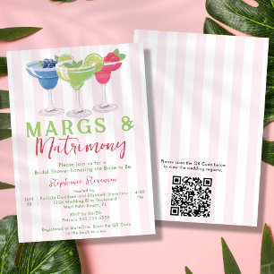 Invitation Margs & Matrimony Margarita Code QR Réception de M