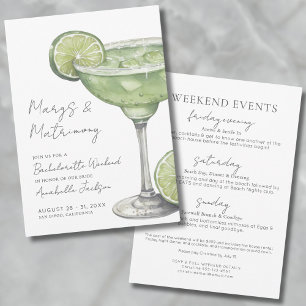 Invitation Margs & Matrimony Margarita Fête de Fiançailles
