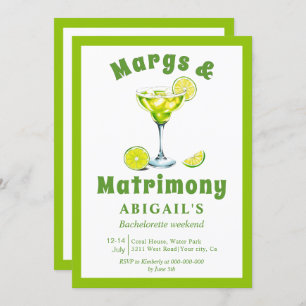 Invitation Marguerite & Mariage fin de semaine bachelorette v