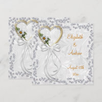 Marguerite romantique, diamants et mariage blanc