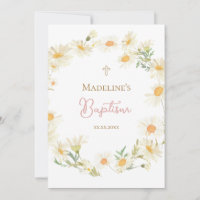 marguerites d'aquarelle Baptême