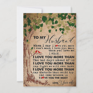 Invitation Mari À Mon Mari Je T'aime Plus