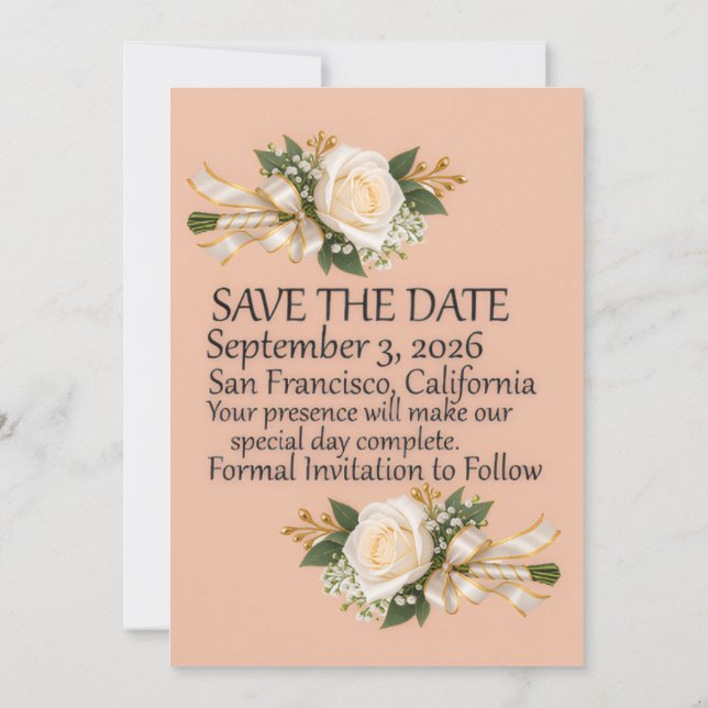 Invitation mariage  (Dos)