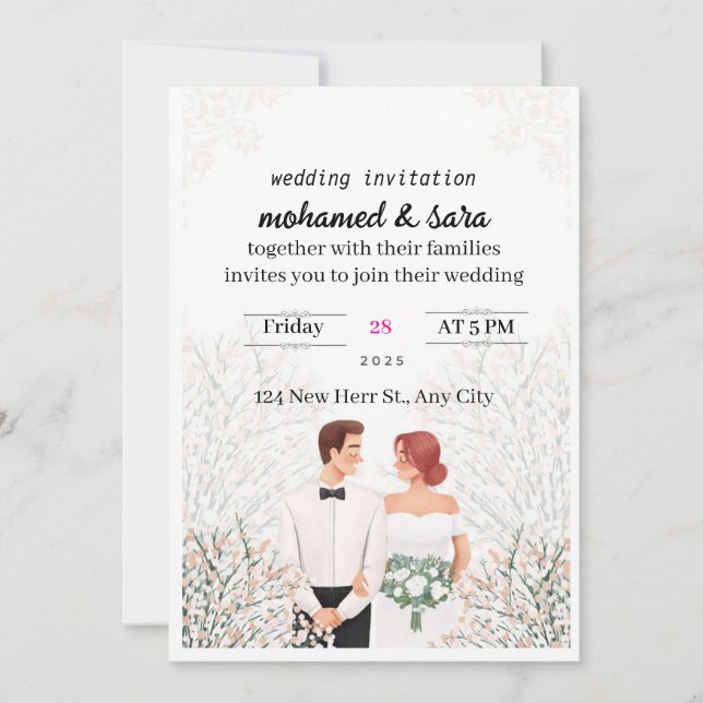 Invitation mariage (Devant)