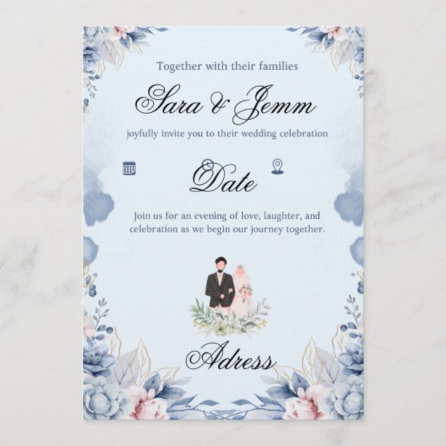 Invitation Mariage  (Devant)