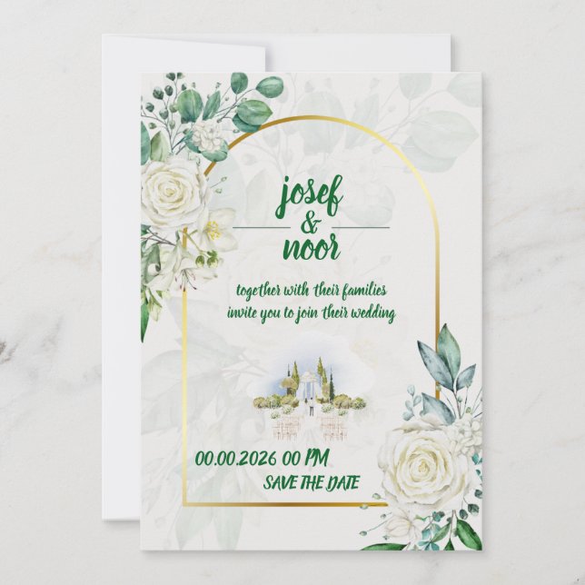 Invitation Mariage  (Devant)