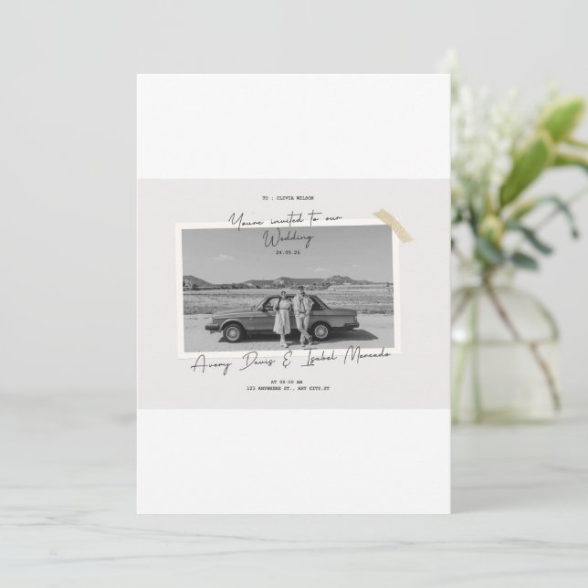 Invitation mariage (Debout devant)