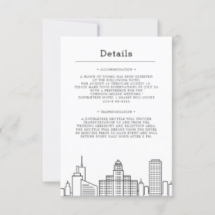Invitation Mariage à Buffalo, New York   Détails pour les inv