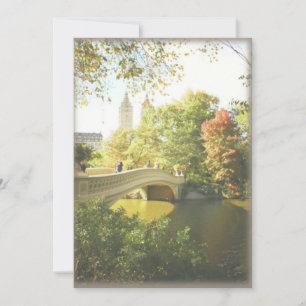 Invitation Mariage à Central Park au Bow Bridge