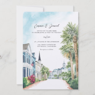 Invitation mariage à charleston caroline du sud