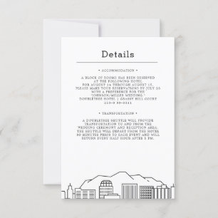 Invitation Mariage à Colorado Springs   Détails pour les invi
