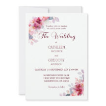 Mariage à la calligraphie florale aquarelle de Bou