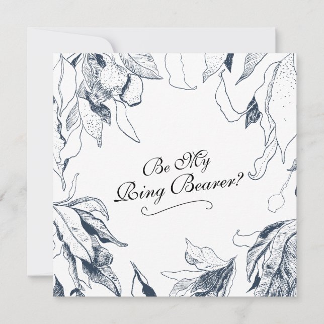 Invitation Mariage à la campagne 'Veux-tu être mon porte-anne (Dos)