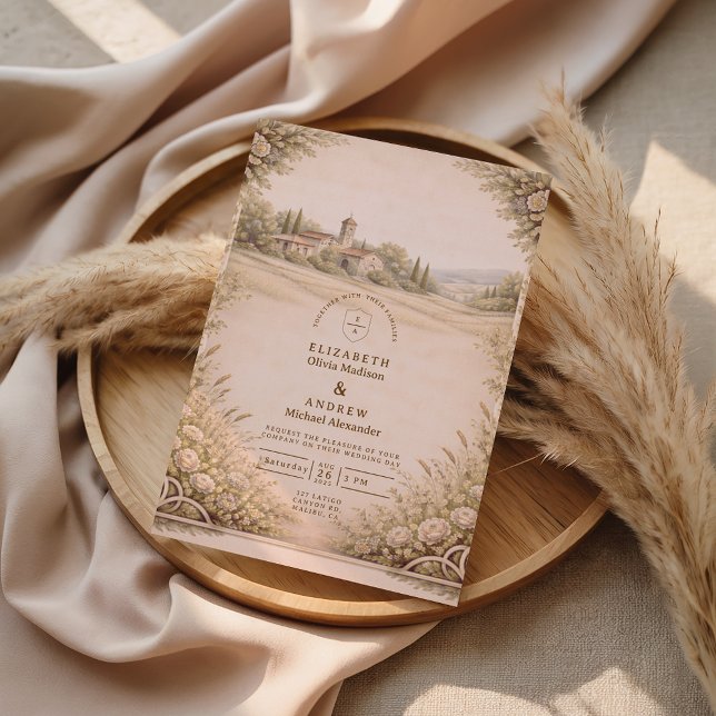 Invitation Mariage à la chapelle de la campagne rustique (Créateur téléchargé)