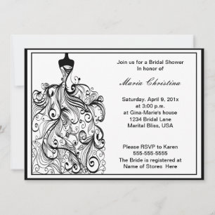 Invitation Mariage à la douche nuptiale