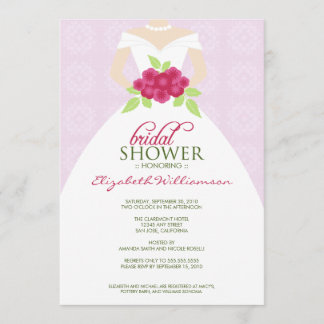 Invitation Mariage à la douche nuptiale (lavande)