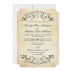 Mariage à la Fleur de Farine de Parchemin Vintage