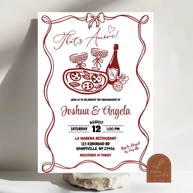 Invitation Mariage à la Main C'est l'Amour Couple Shower de M (Créateur téléchargé)