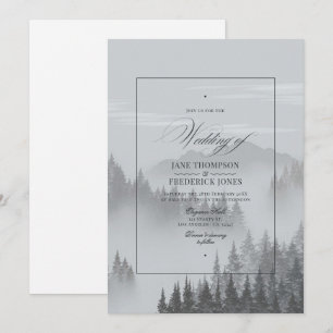 Invitation Mariage à la Montagne