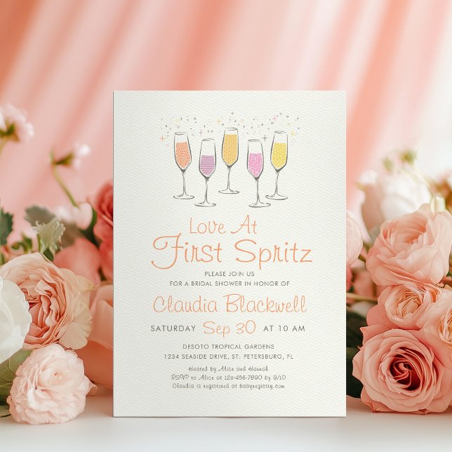 Invitation Mariage à la Première Gorgée de Spritz (Créateur téléchargé)
