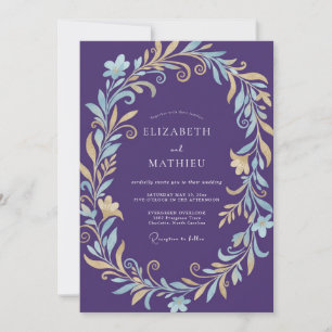 Invitation Mariage à la Vigne Dorée de Prune