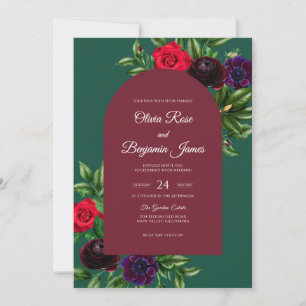 Invitation Mariage à la Vigne Émeraude Bordeaux