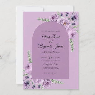Invitation Mariage à la Vigne Violette