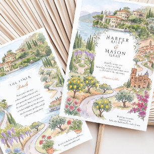 Invitation Mariage à la Villa del Balbianello au lac de Côme