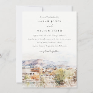 Invitation Mariage à l'aquarelle à Colorado Springs, Colorado