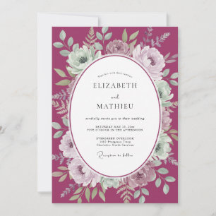 Invitation Mariage à l'aquarelle Berry Moody
