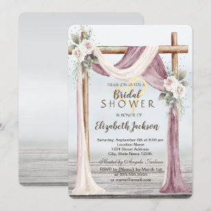 Invitation Mariage à l'arbor de plage
