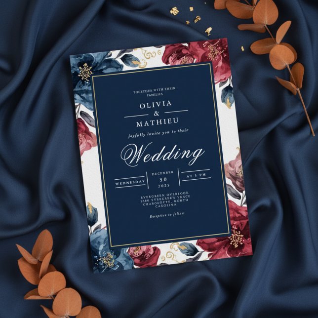 Invitation Mariage à l'Arc Floral Capricieux (Créateur téléchargé)