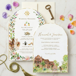 Invitation Mariage à l'arche de l'Hacienda San Angel