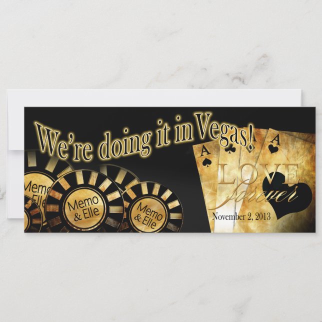 Invitation Mariage à Las Vegas d'Elle (contactez-moi pour per (Devant)