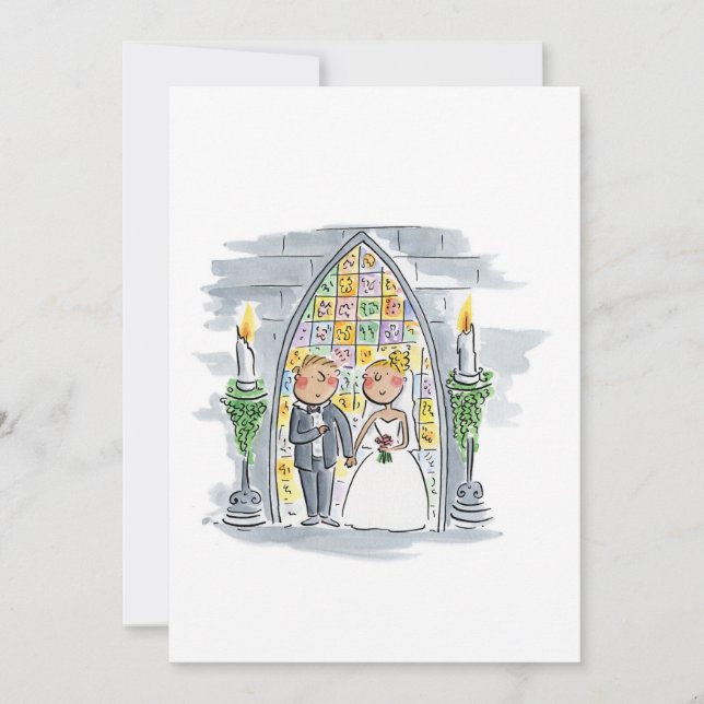 Invitation Mariage à l'église (Devant)