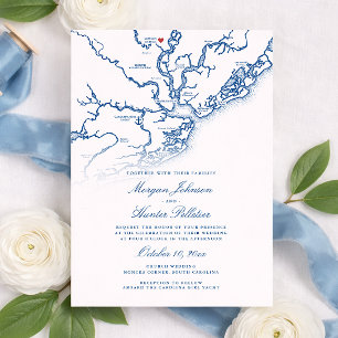 Invitation Mariage à Moncks Corner et sur Yacht Carolina Girl