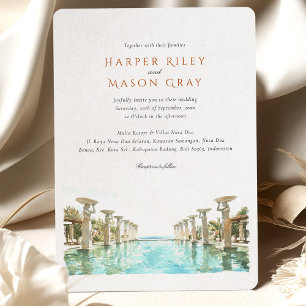 Invitation Mariage à Mulia Resort Bali Indonésie