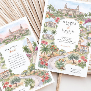 Invitation Mariage à Palm Beach Floride The Breakers Flagler