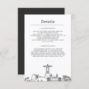 Invitation Mariage à Rio de Janeiro   Détails de l'invité