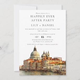 Invitation Mariage à Venise pour toujours heureux