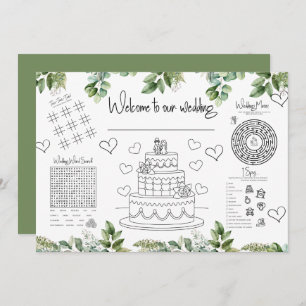 Invitation Mariage Activités pour enfants