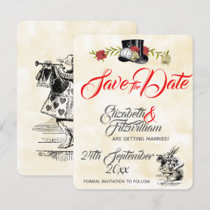 Invitation Mariage Alice au Pays des Merveilles, Enregistrez