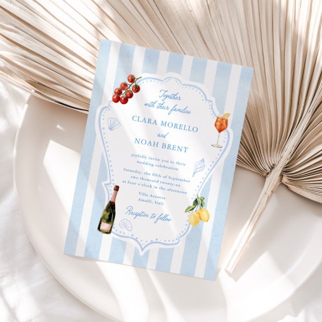 Invitation Mariage Amalfi Dolce Vita (Créateur téléchargé)