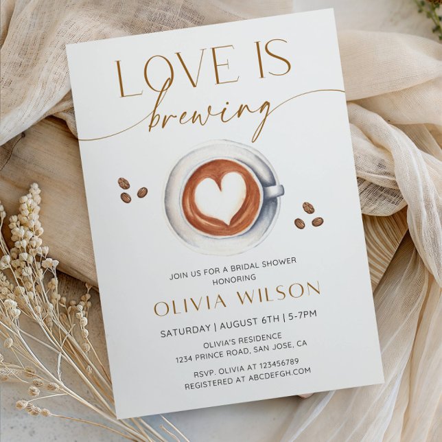 Invitation Mariage Amoureux en Vue - Café & Brunch  (Créateur téléchargé)