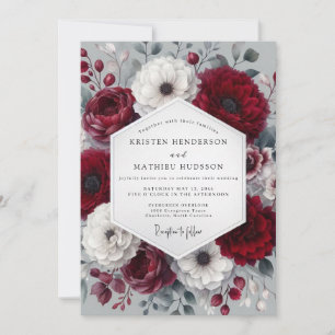 Invitation Mariage Anémone hivernale de Bourgogne